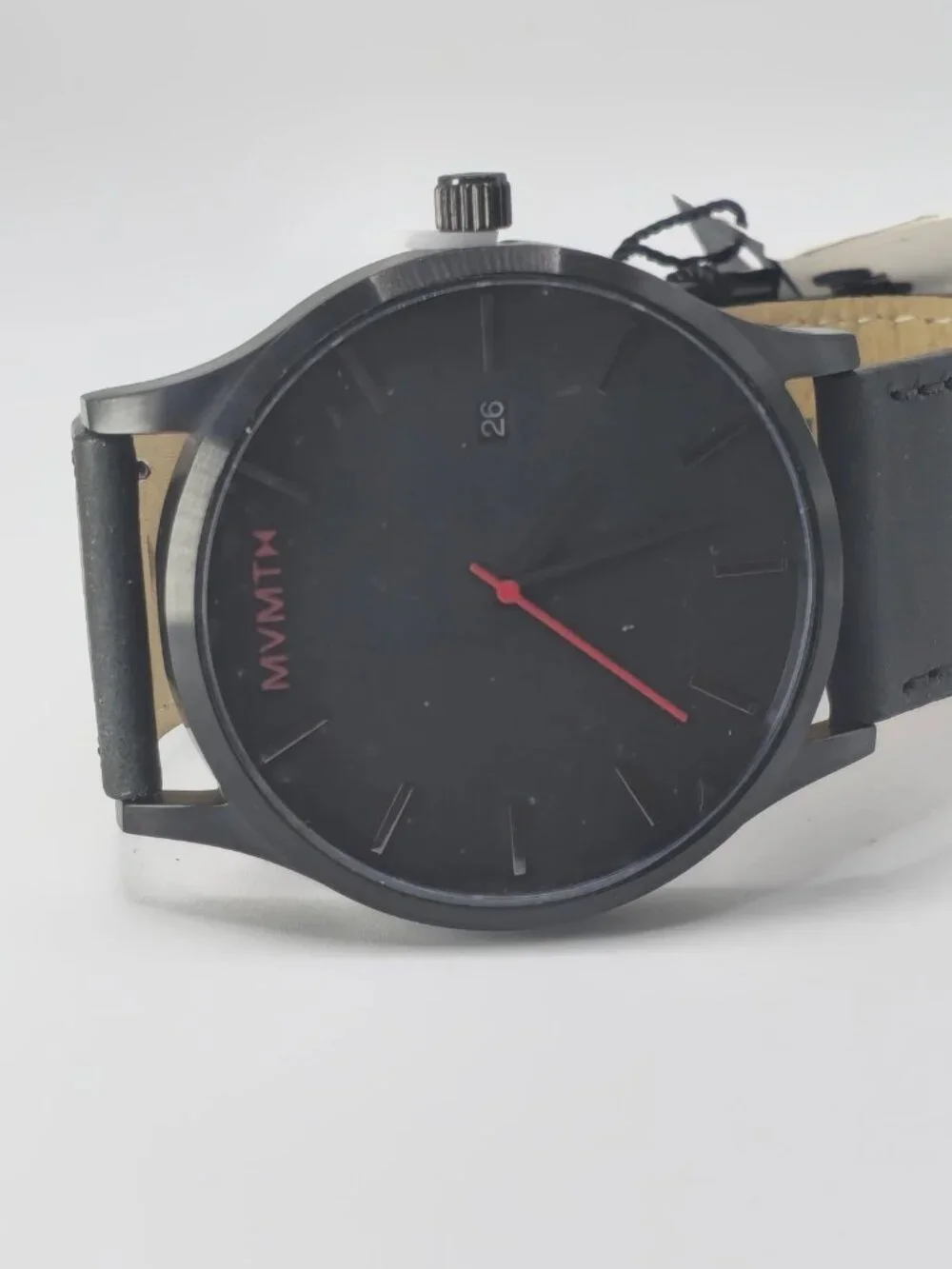 MVMT Classic Men's Black Leather Strap Watch